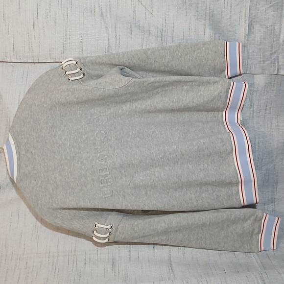 Magnlens Gray W/ Light Blue White/Red Trim. Unisex Jacket NWT Sz M - Picture 4 of 6